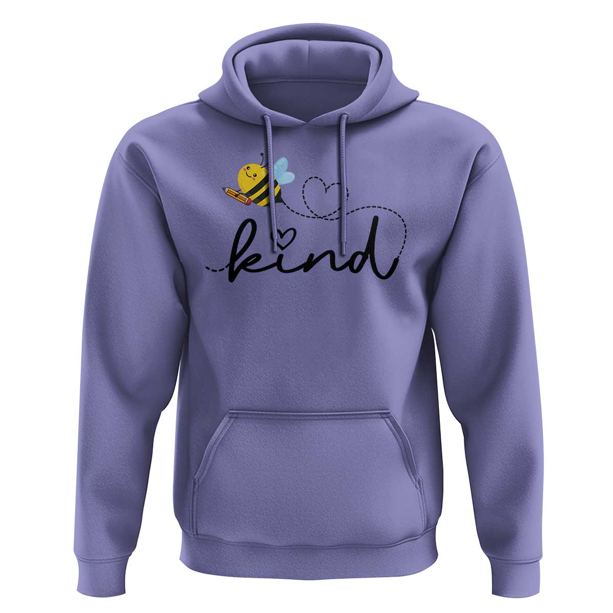 Positive Quote Bee Hoodie Be Kind Pencil Back To School Bumblebee - Wonder Print Shop
