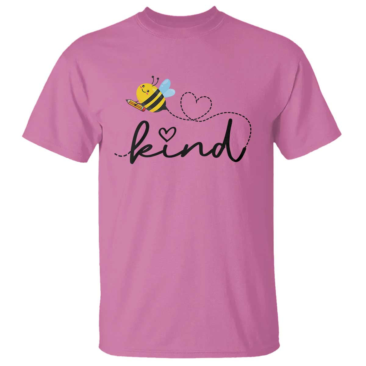 Positive Quote Bee T Shirt Be Kind Pencil Back To School Bumblebee - Wonder Print Shop