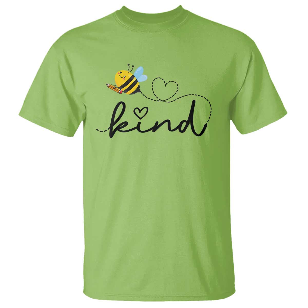Positive Quote Bee T Shirt Be Kind Pencil Back To School Bumblebee - Wonder Print Shop