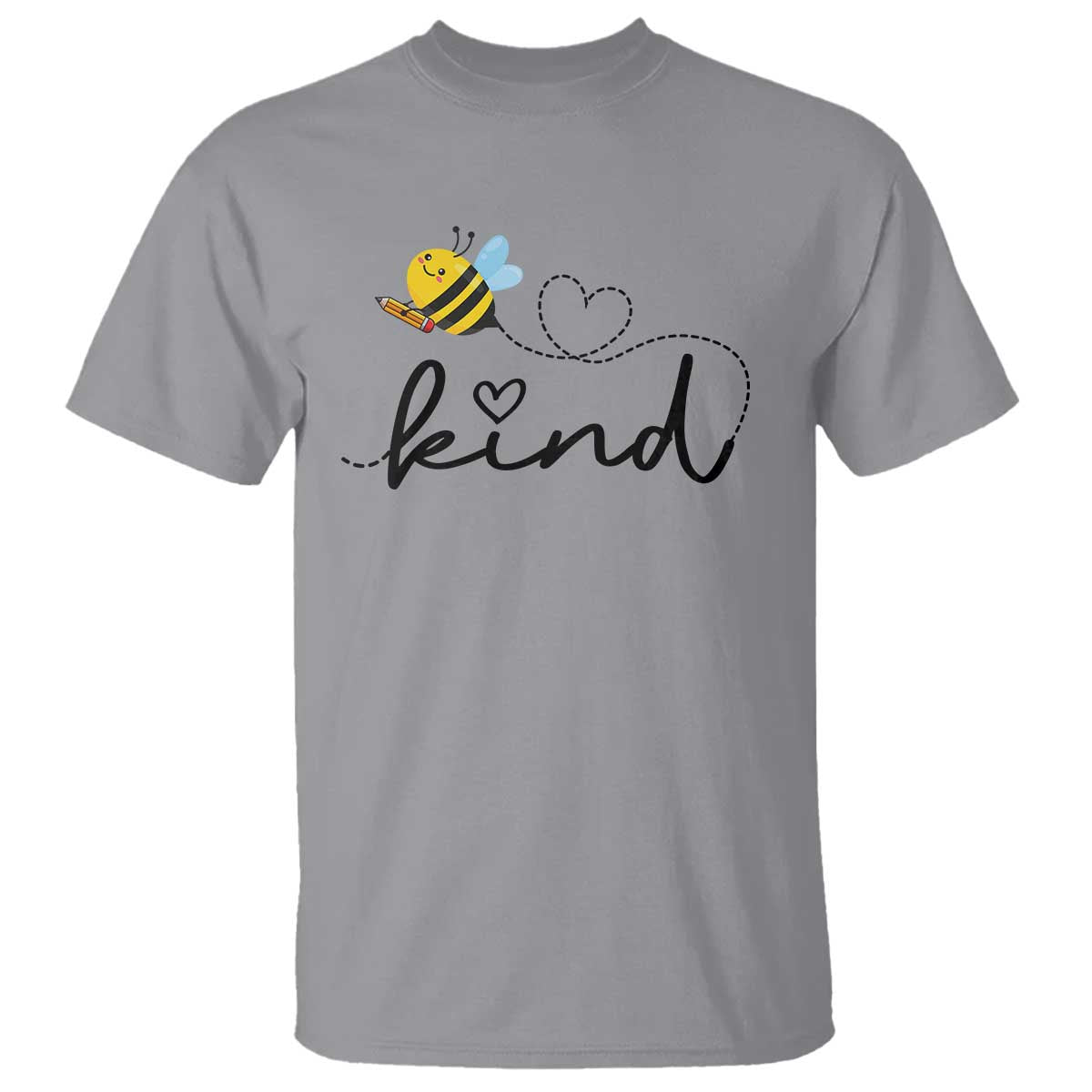 Positive Quote Bee T Shirt Be Kind Pencil Back To School Bumblebee - Wonder Print Shop