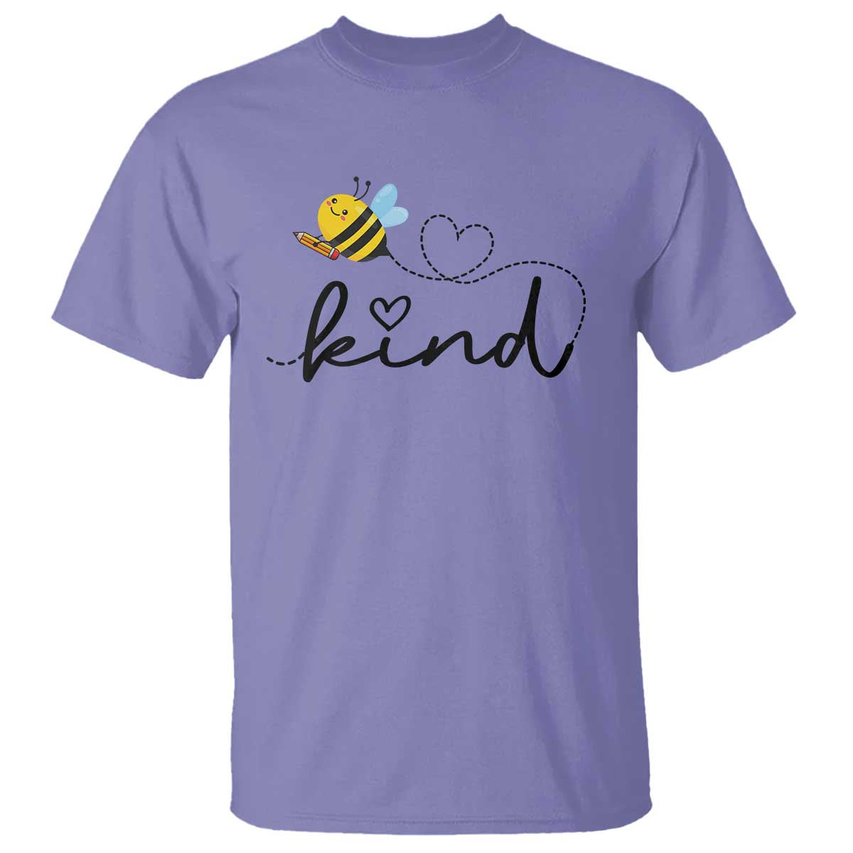 Positive Quote Bee T Shirt Be Kind Pencil Back To School Bumblebee - Wonder Print Shop