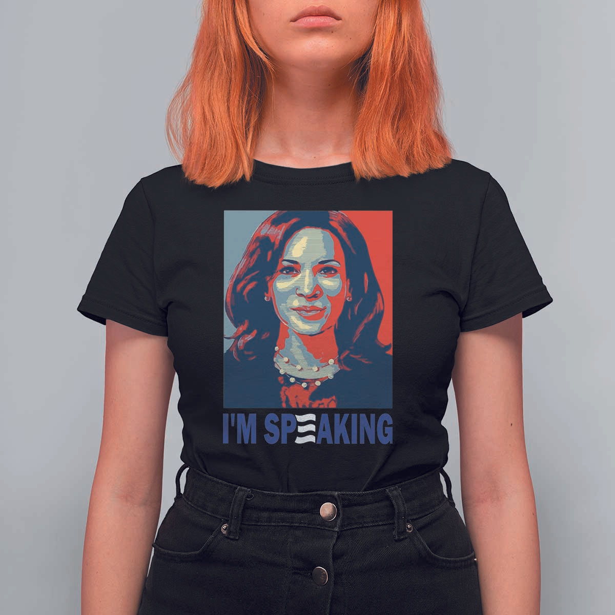 Funny Harris T Shirt For Women I'm Speaking Quote Presidential Election - Wonder Print Shop