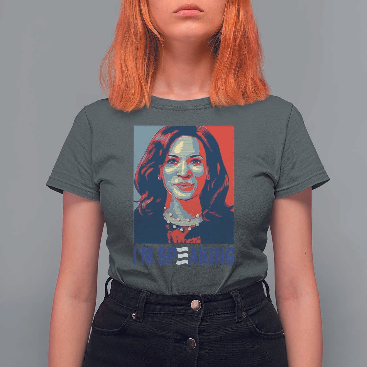 Funny Harris T Shirt For Women I'm Speaking Quote Presidential Election - Wonder Print Shop