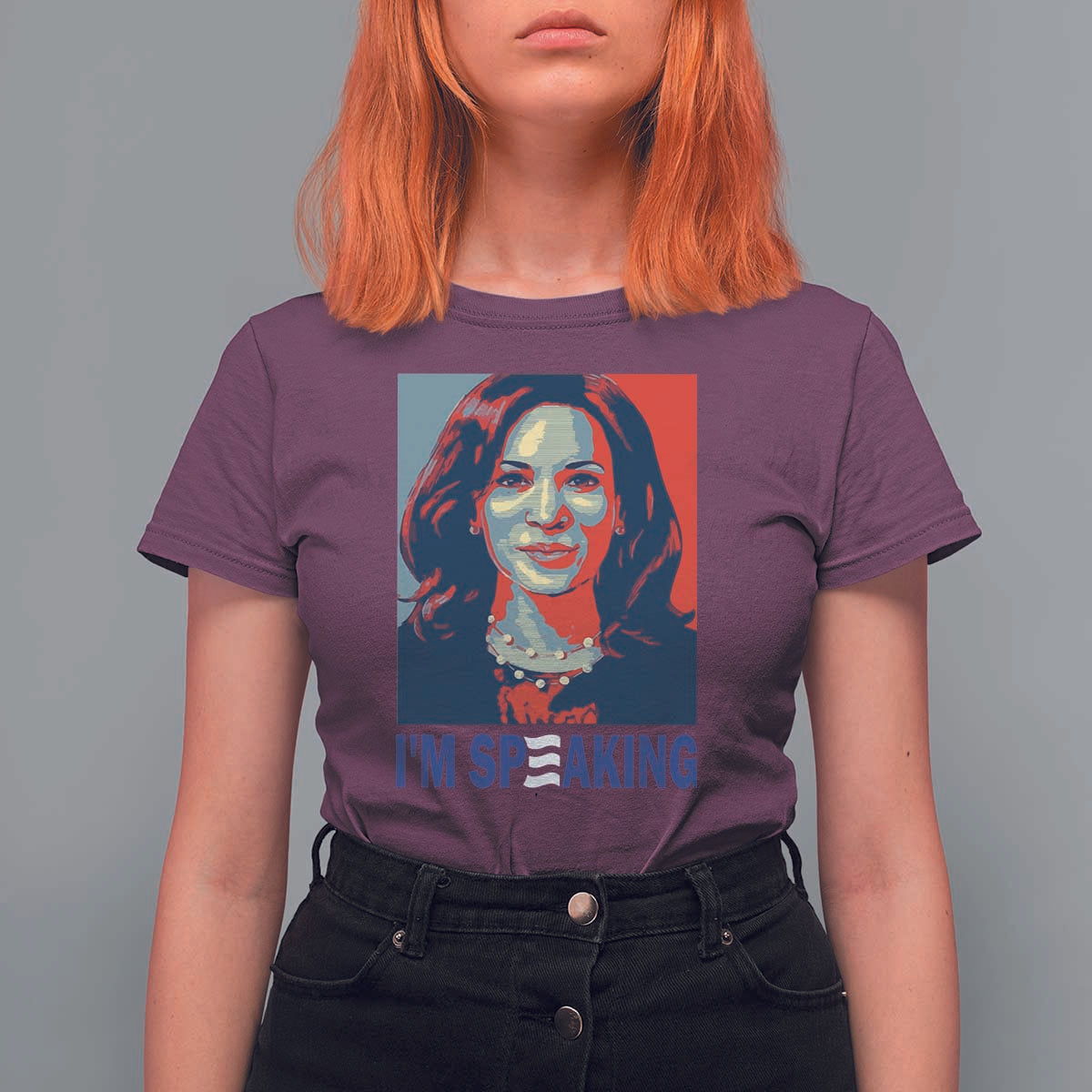 Funny Harris T Shirt For Women I'm Speaking Quote Presidential Election - Wonder Print Shop