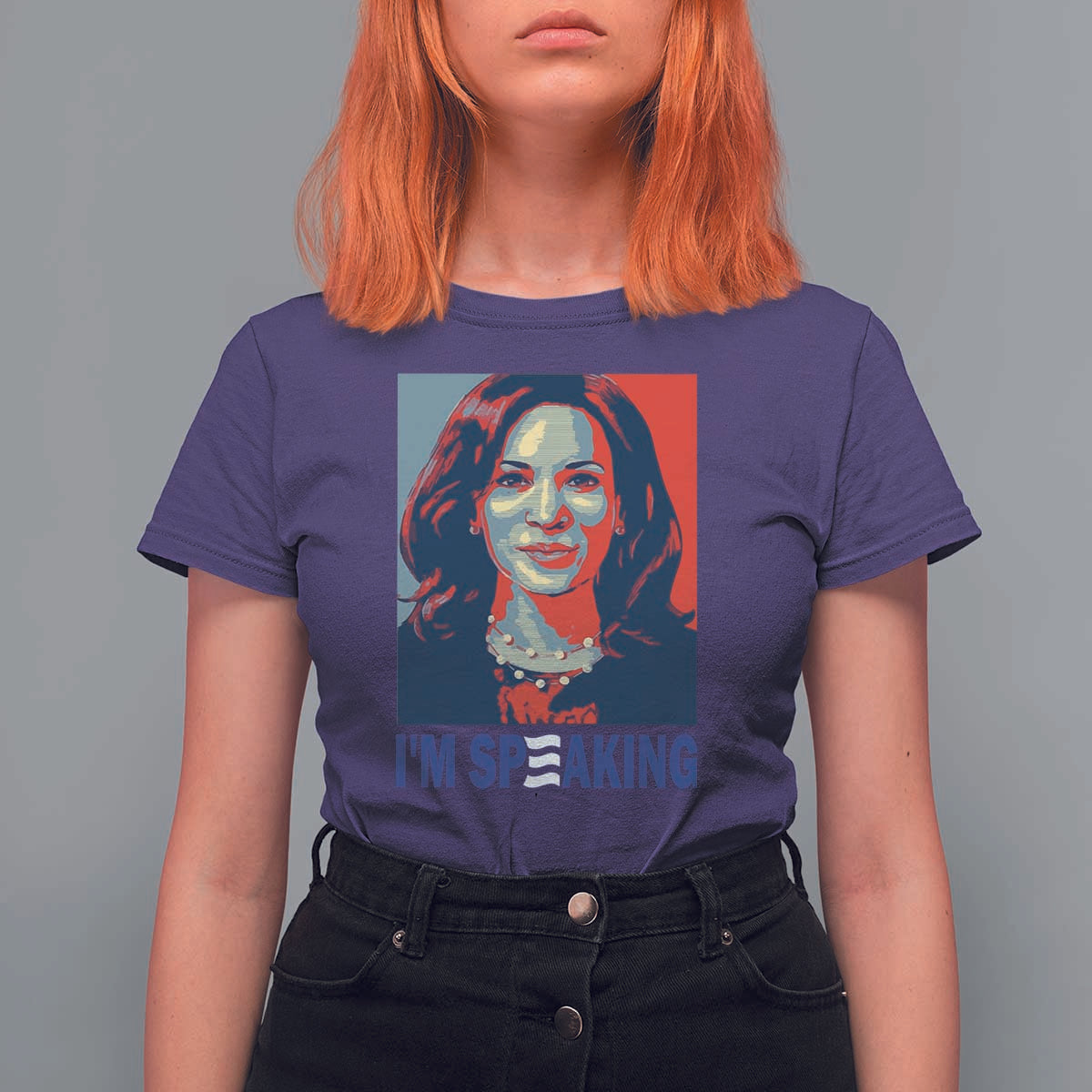 Funny Harris T Shirt For Women I'm Speaking Quote Presidential Election - Wonder Print Shop