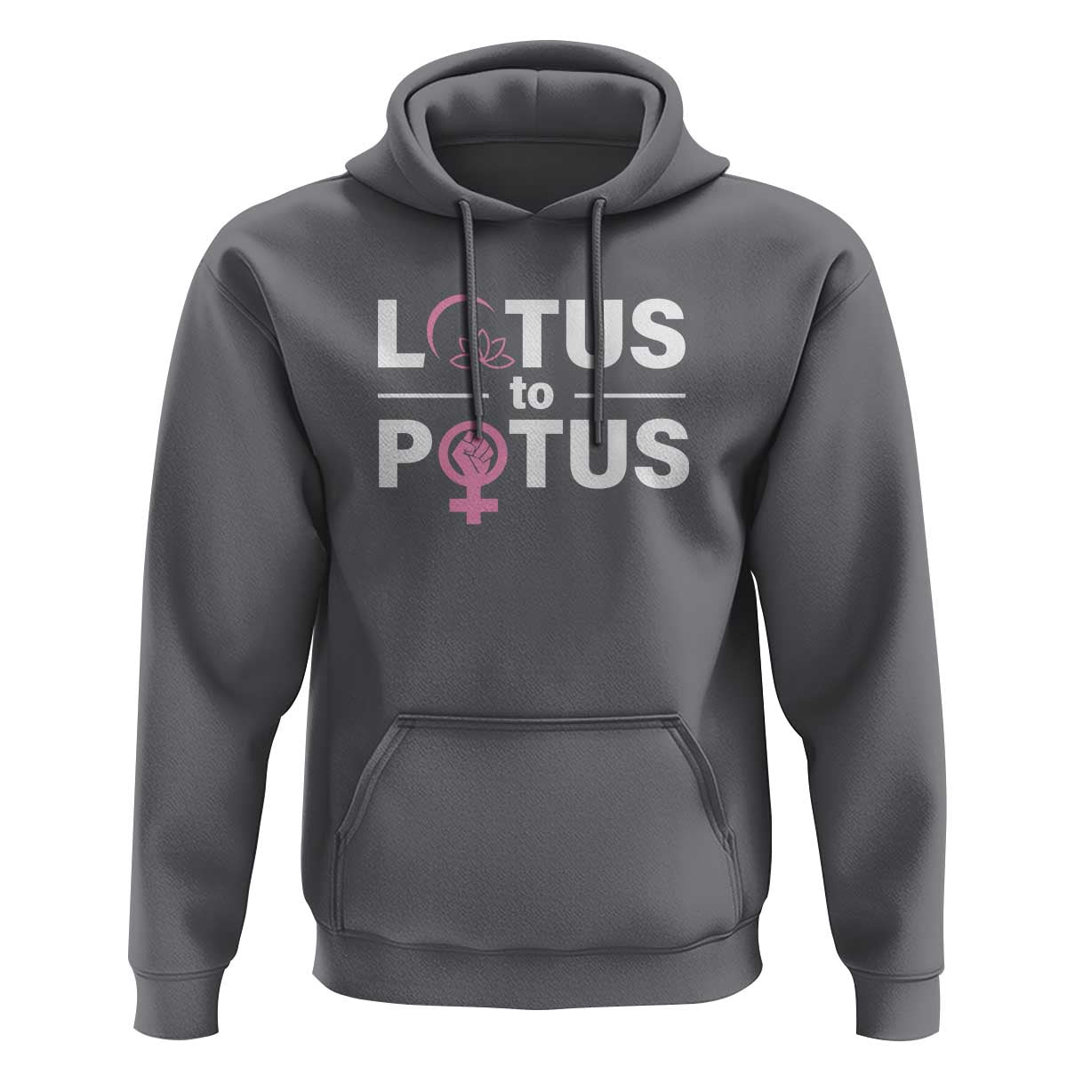 Lotus To Potus Hoodie Harris Woman Potus 47 Feminist - Wonder Print Shop