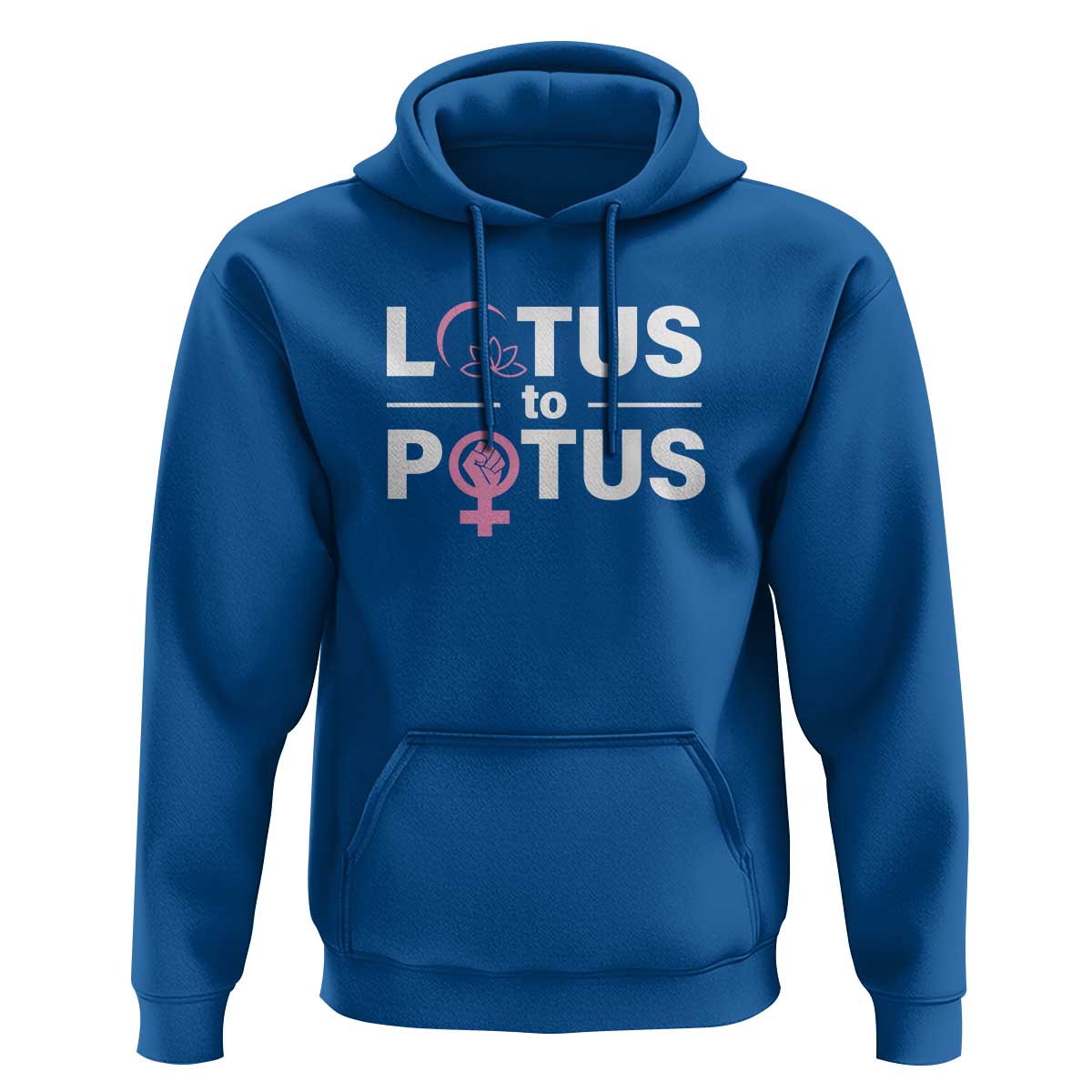 Lotus To Potus Hoodie Harris Woman Potus 47 Feminist - Wonder Print Shop