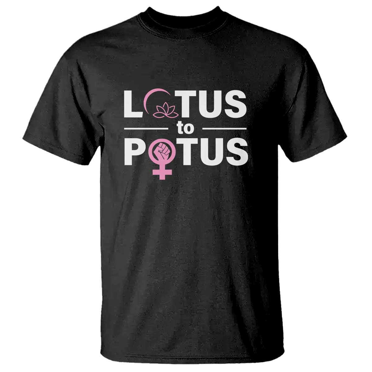 Lotus To Potus T Shirt Harris Woman Potus 47 Feminist - Wonder Print Shop