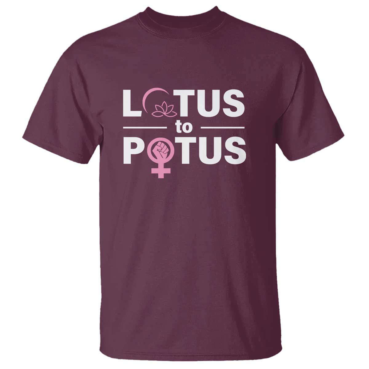Lotus To Potus T Shirt Harris Woman Potus 47 Feminist - Wonder Print Shop