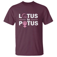 Lotus To Potus T Shirt Harris Woman Potus 47 Feminist - Wonder Print Shop