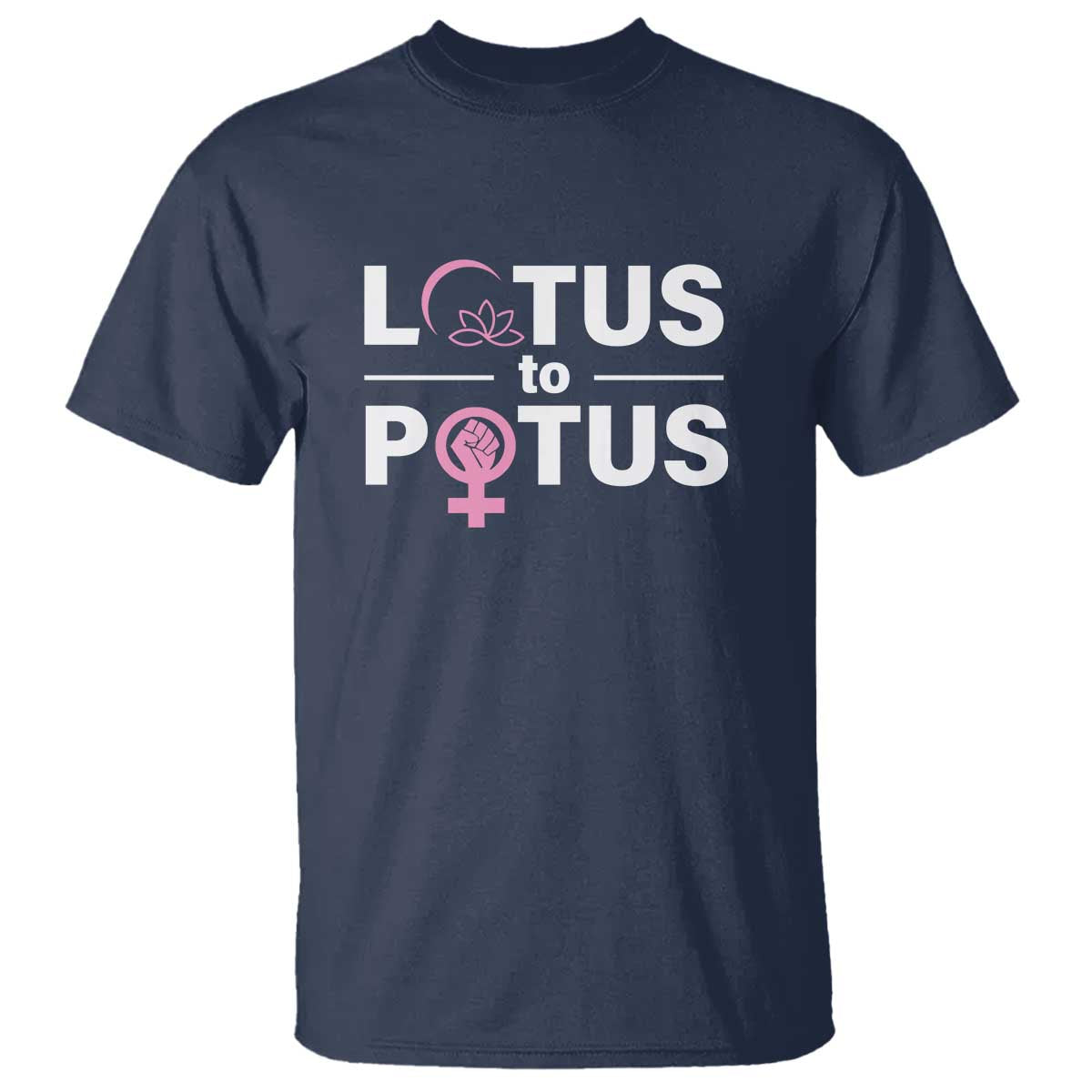 Lotus To Potus T Shirt Harris Woman Potus 47 Feminist - Wonder Print Shop