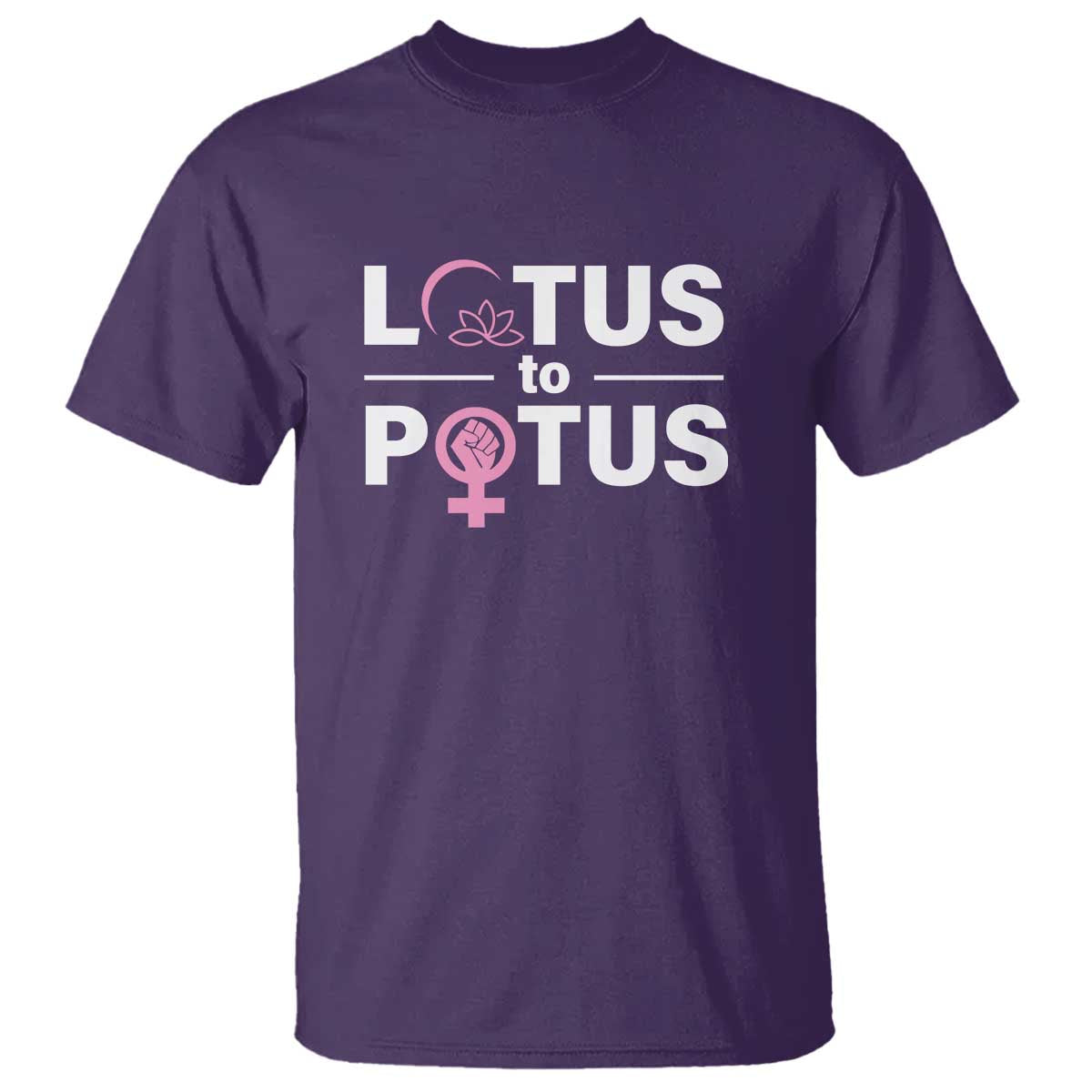 Lotus To Potus T Shirt Harris Woman Potus 47 Feminist - Wonder Print Shop