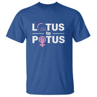 Lotus To Potus T Shirt Harris Woman Potus 47 Feminist - Wonder Print Shop