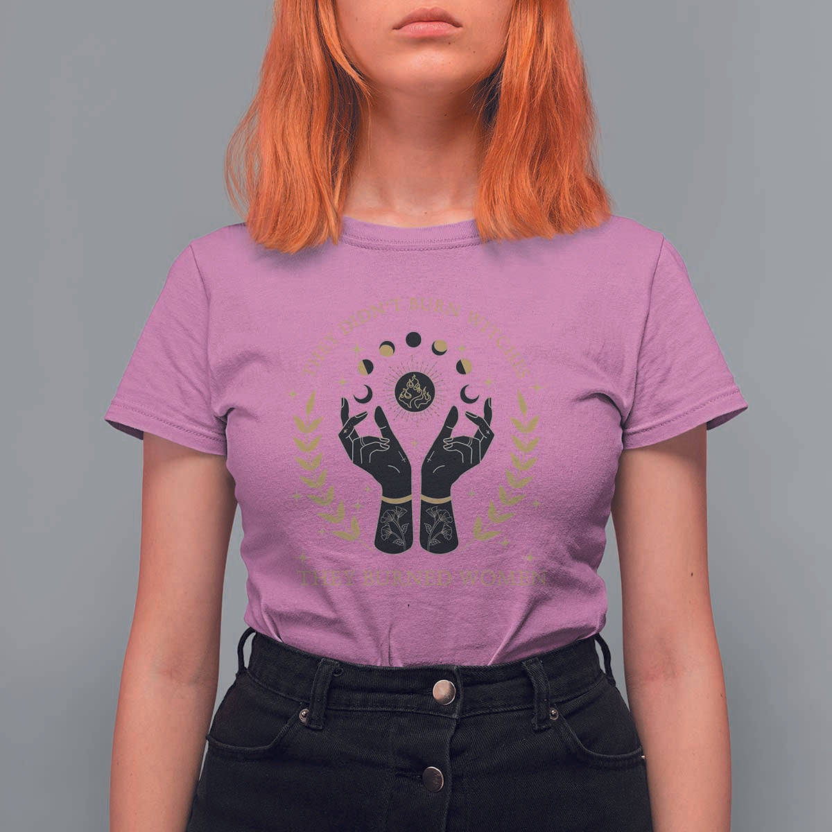 They Didn't Burn Witches They Burned Women T Shirt For Women Feminist Witch Fire - Wonder Print Shop