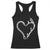 Fishing And Hunting Vintage Hook Antler Heart Racerback Tank Top - Wonder Print Shop