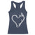 Fishing And Hunting Vintage Hook Antler Heart Racerback Tank Top - Wonder Print Shop