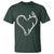 Fishing And Hunting Vintage Hook Antler Heart T Shirt - Wonder Print Shop