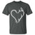Fishing And Hunting Vintage Hook Antler Heart T Shirt - Wonder Print Shop