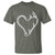 Fishing And Hunting Vintage Hook Antler Heart T Shirt - Wonder Print Shop