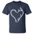 Fishing And Hunting Vintage Hook Antler Heart T Shirt - Wonder Print Shop
