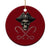 Funny Pirate Fishing Lover Ceramic Ornament Vintage Pirate Skull Hooks Fishing - Wonder Print Shop