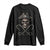 Funny Pirate Fishing Lover Long Sleeve Shirt Vintage Pirate Skull Hooks Fishing - Wonder Print Shop