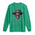 Funny Pirate Fishing Lover Long Sleeve Shirt Vintage Pirate Skull Hooks Fishing - Wonder Print Shop
