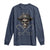 Funny Pirate Fishing Lover Long Sleeve Shirt Vintage Pirate Skull Hooks Fishing - Wonder Print Shop