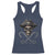 Funny Pirate Fishing Lover Racerback Tank Top Vintage Pirate Skull Hooks Fishing - Wonder Print Shop