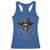 Funny Pirate Fishing Lover Racerback Tank Top Vintage Pirate Skull Hooks Fishing - Wonder Print Shop