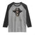 Funny Pirate Fishing Lover Raglan Shirt Vintage Pirate Skull Hooks Fishing - Wonder Print Shop