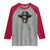 Funny Pirate Fishing Lover Raglan Shirt Vintage Pirate Skull Hooks Fishing - Wonder Print Shop