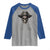 Funny Pirate Fishing Lover Raglan Shirt Vintage Pirate Skull Hooks Fishing - Wonder Print Shop