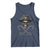 Funny Pirate Fishing Lover Tank Top Vintage Pirate Skull Hooks Fishing - Wonder Print Shop