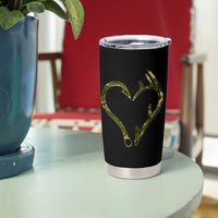 Fishing And Hunting Vintage Camo Hook Antler Heart Tumbler Cup - Wonder Print Shop
