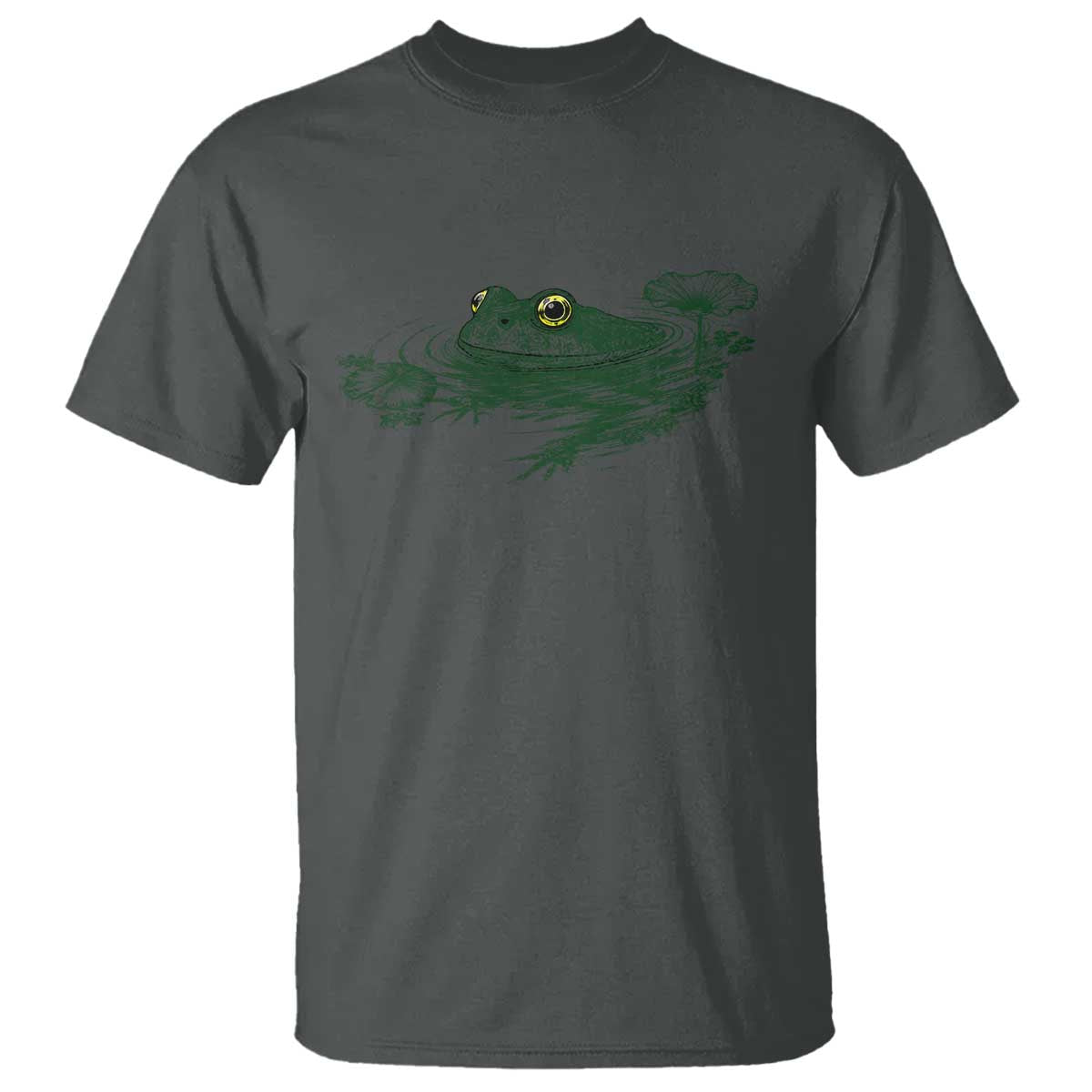 Funny Frog Swimming in Pond Cottagecore Style T Shirt