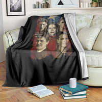 Puerto Rican Heroines Throw Blanket Boricua Julia Lolita Blanca Mariana Lola Puerto Rico Flag - Wonder Print Shop