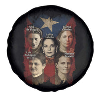 Puerto Rican Heroines Spare Tire Cover Boricua Julia Lolita Blanca Mariana Lola Puerto Rico Flag - Wonder Print Shop