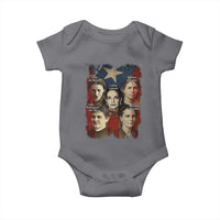 Puerto Rican Heroines Baby Onesie Boricua Julia Lolita Blanca Mariana Lola Puerto Rico Flag - Wonder Print Shop