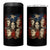 Puerto Rican Heroines 4 in 1 Can Cooler Tumbler Boricua Julia Lolita Blanca Mariana Lola Puerto Rico Flag - Wonder Print Shop