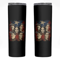 Puerto Rican Heroines Skinny Tumbler Boricua Julia Lolita Blanca Mariana Lola Puerto Rico Flag - Wonder Print Shop