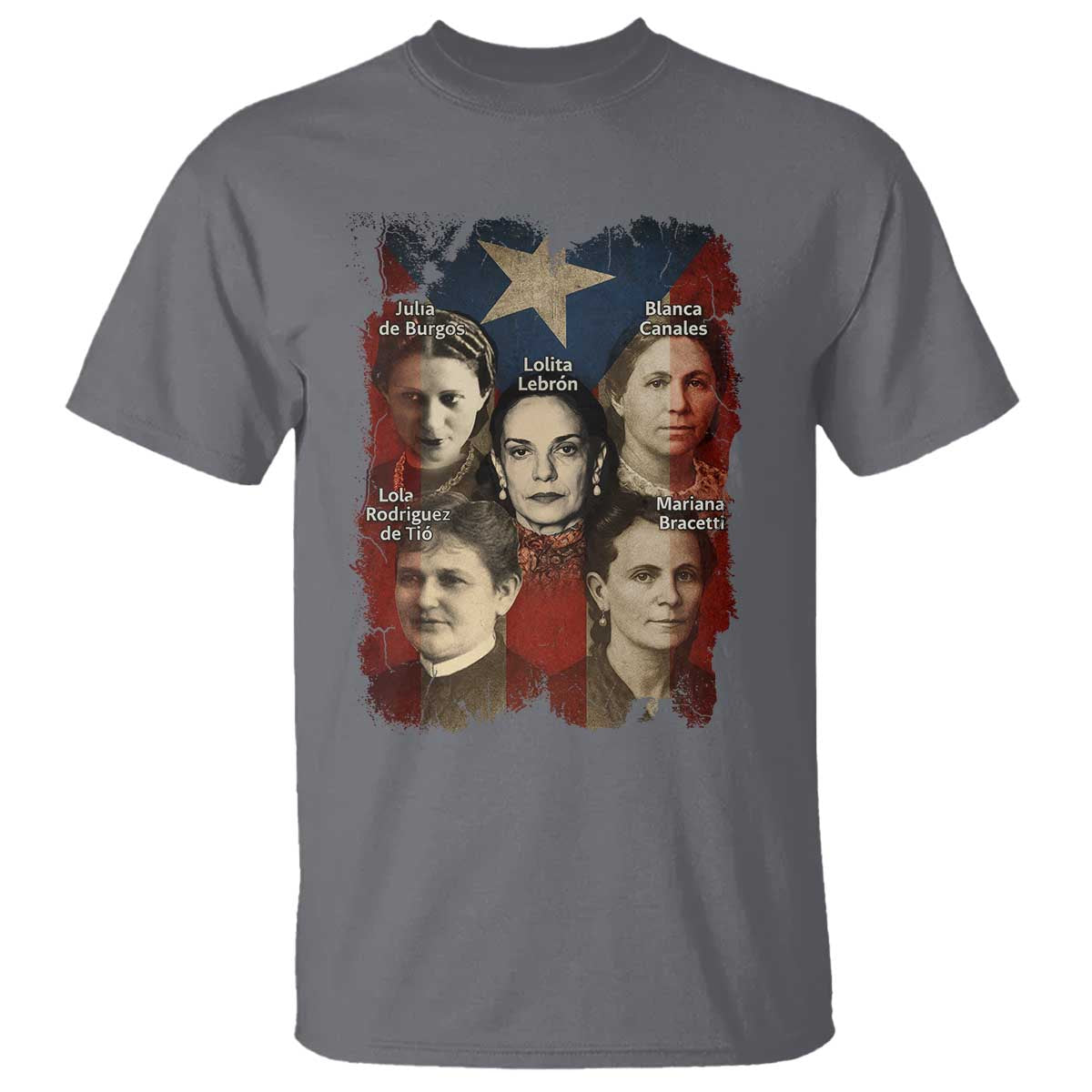 Puerto Rican Heroines T Shirt Boricua Julia Lolita Blanca Mariana Lola Puerto Rico Flag - Wonder Print Shop