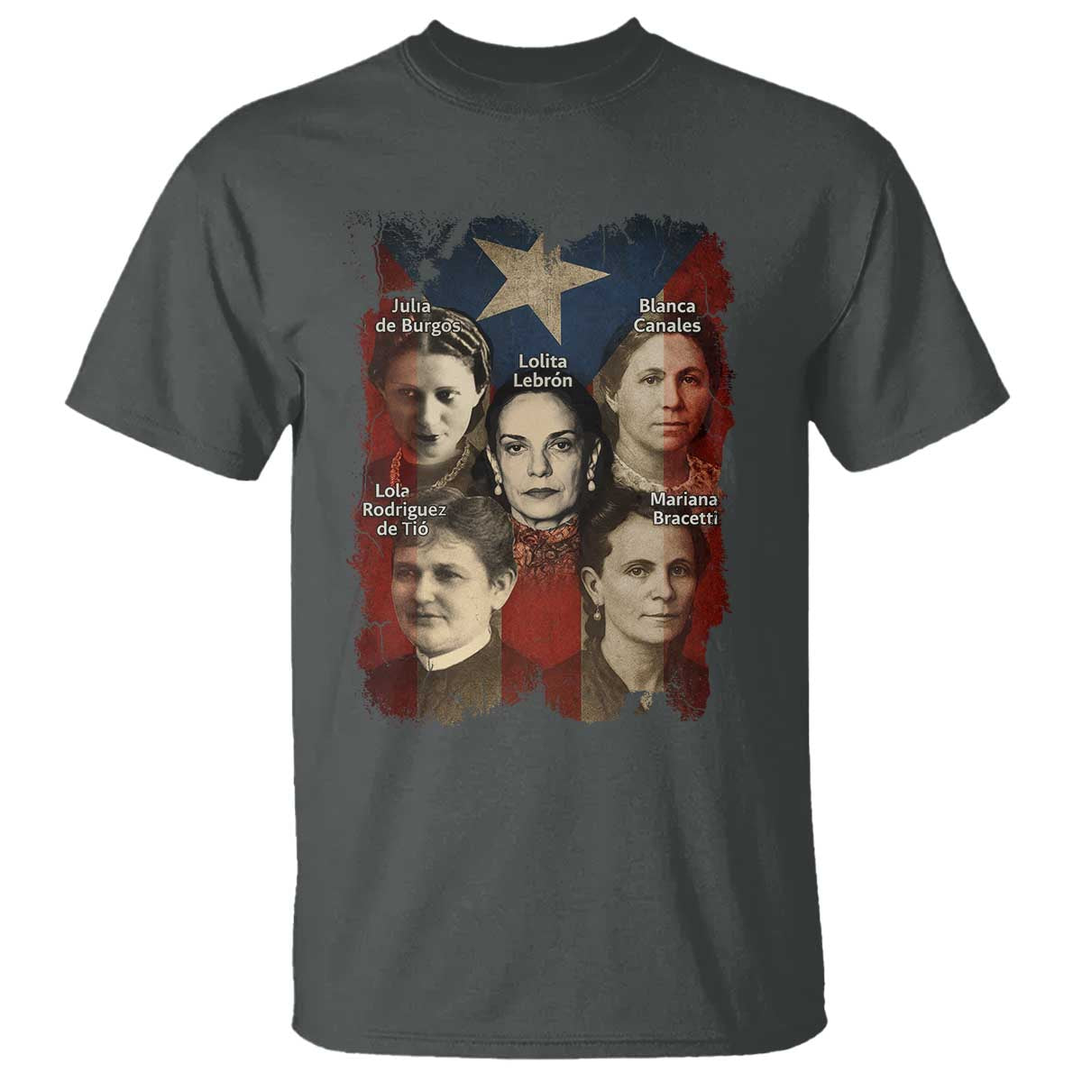 Puerto Rican Heroines T Shirt Boricua Julia Lolita Blanca Mariana Lola Puerto Rico Flag - Wonder Print Shop