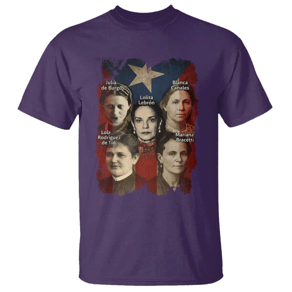Puerto Rican Heroines T Shirt Boricua Julia Lolita Blanca Mariana Lola Puerto Rico Flag - Wonder Print Shop