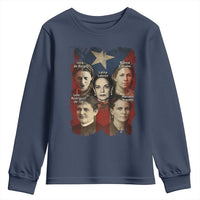 Puerto Rican Heroines Youth Sweatshirt Boricua Julia Lolita Blanca Mariana Lola Puerto Rico Flag - Wonder Print Shop