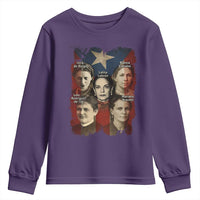Puerto Rican Heroines Youth Sweatshirt Boricua Julia Lolita Blanca Mariana Lola Puerto Rico Flag - Wonder Print Shop