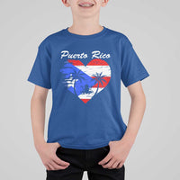Puerto Rico T Shirt For Kid Boricua Coqui Frog Vintage Puerto Rican Flag - Wonder Print Shop