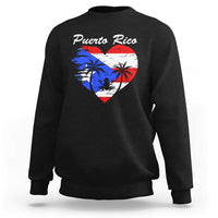 Puerto Rico Sweatshirt Boricua Coqui Frog Vintage Puerto Rican Flag - Wonder Print Shop