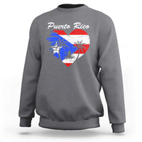 Puerto Rico Sweatshirt Boricua Coqui Frog Vintage Puerto Rican Flag - Wonder Print Shop