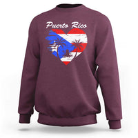 Puerto Rico Sweatshirt Boricua Coqui Frog Vintage Puerto Rican Flag - Wonder Print Shop